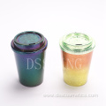 Matte reusable cold cups tumbler with lid